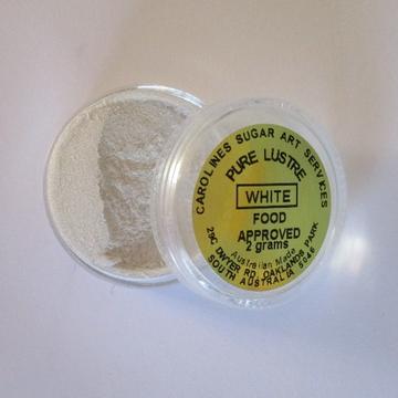 Lustre Dust WHITE 2gms Caroline’s