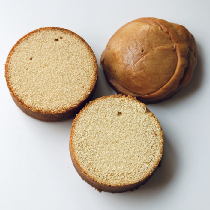 CUT CAKE IN HALF & DOMED
