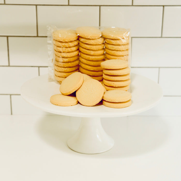 60 Naked Plain Cookie Shortbread - 5.5 cm