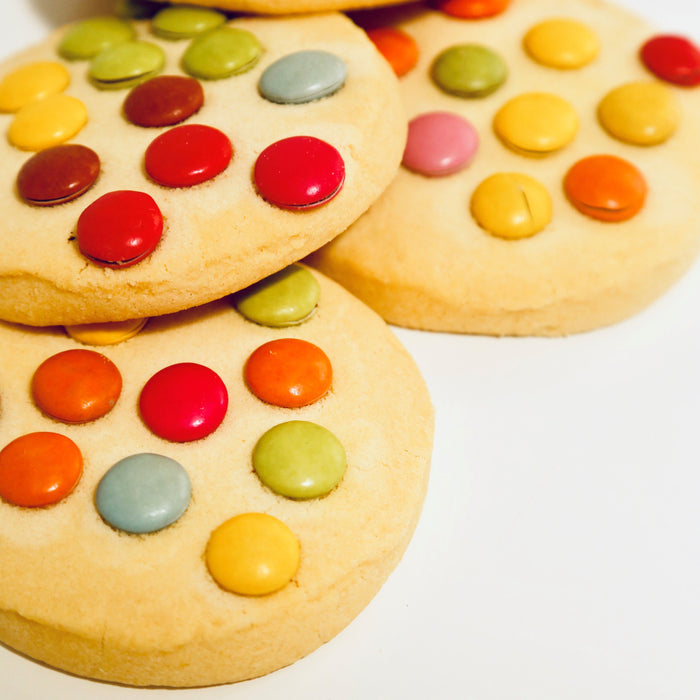 6 Crazy Dot Smartie Cookies