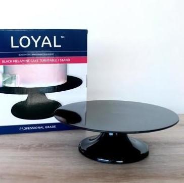 Turntable Cake Stand 32cm Black Loyal