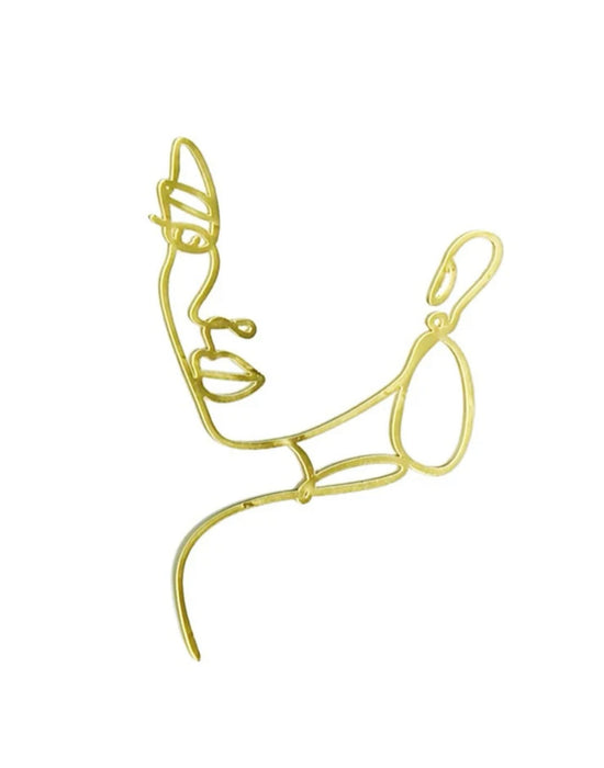 Abstract Woman Cake Topper