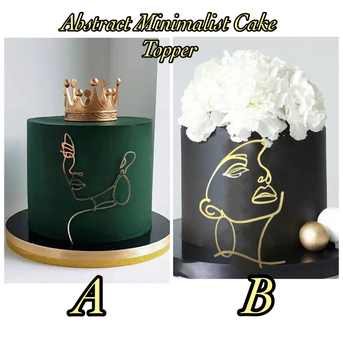 Abstract Woman Cake Topper