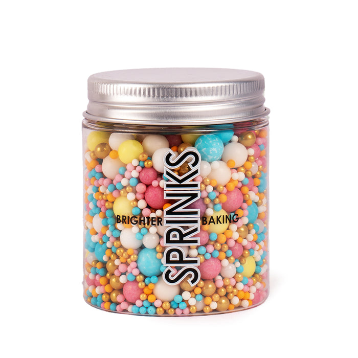 PASTEL & GOLD BUBBLE BUBBLE (75g) Sprinkles - by Sprinks