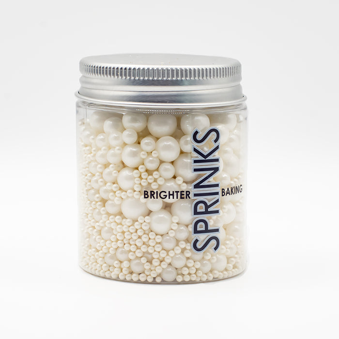 Pearls WHITE 4mm (85g) - by Sprinks