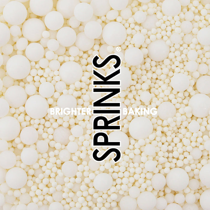 WHITE BUBBLE BUBBLE (65g) Sprinkles - by Sprinks