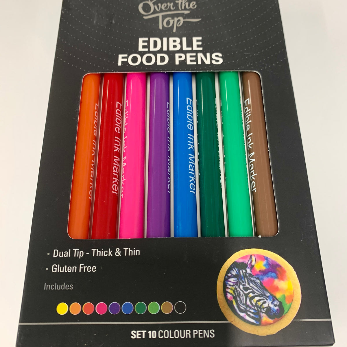 10 x Foodoodler Edible Ink Pens Markers Fineliners for Cake Decorating |  Top That Shop